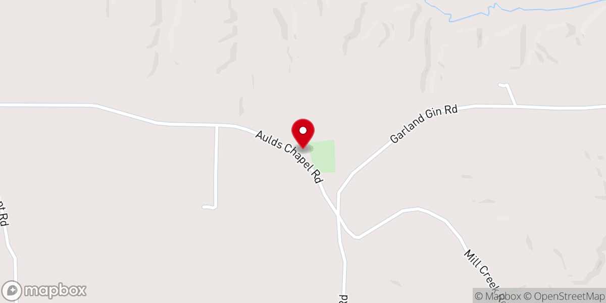 Map showing location of Aulds Chapel