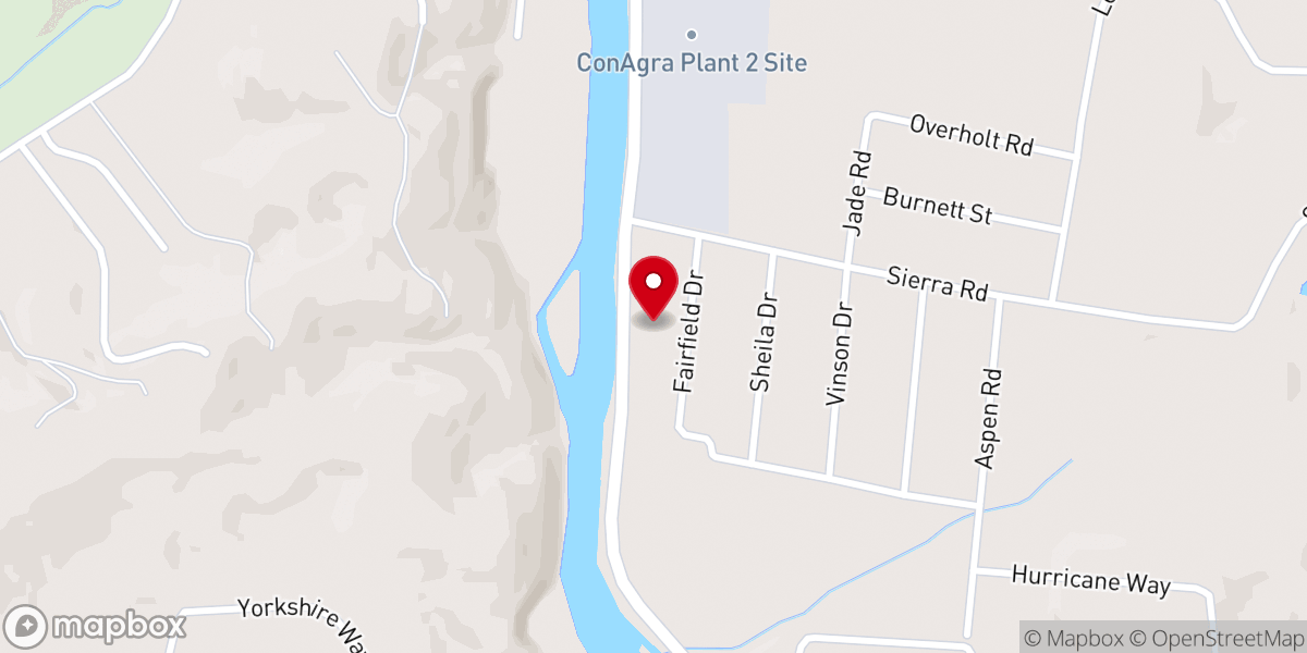 Map showing location of Grace Baptist Church
