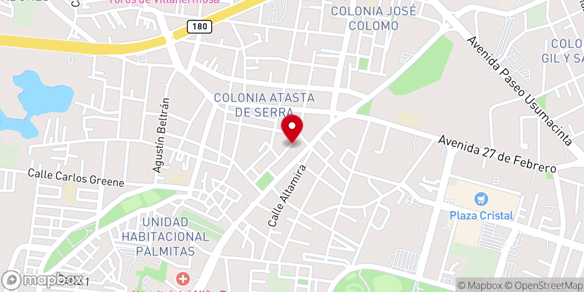 Map showing location of Iglesia Nacional Presbiteriana El Buen Pastor