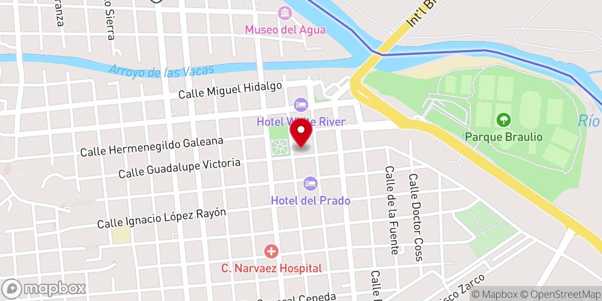 Map showing location of Our Lady of Guadalupe Parish