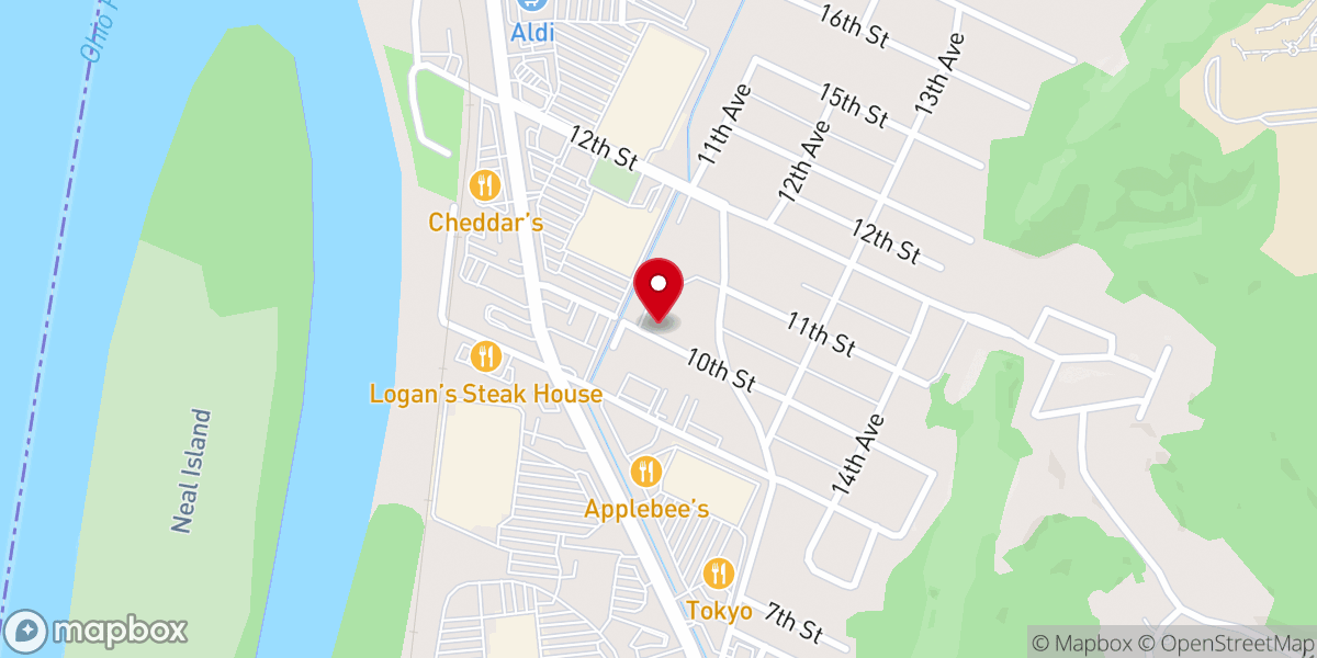 Map showing location of Faith Baptist Church