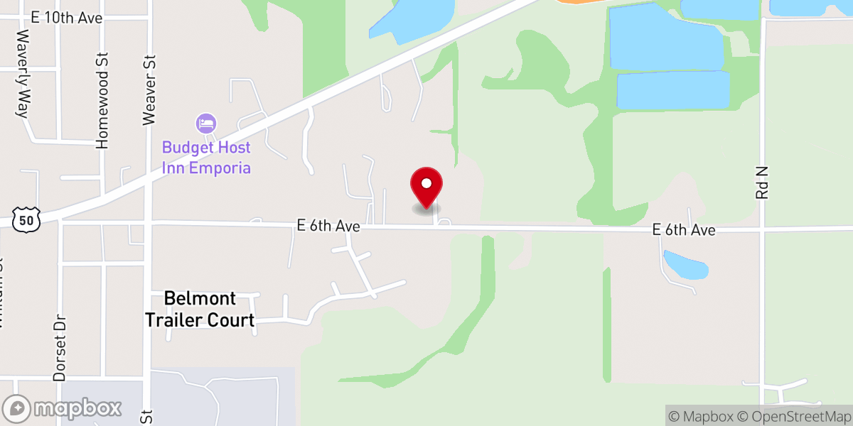 Map showing location of Church of the New Covenant