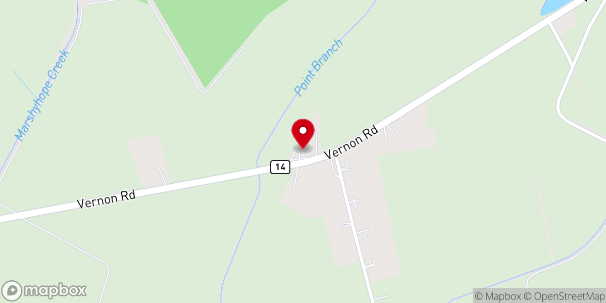 Map showing location of Prospect United Methodist Church