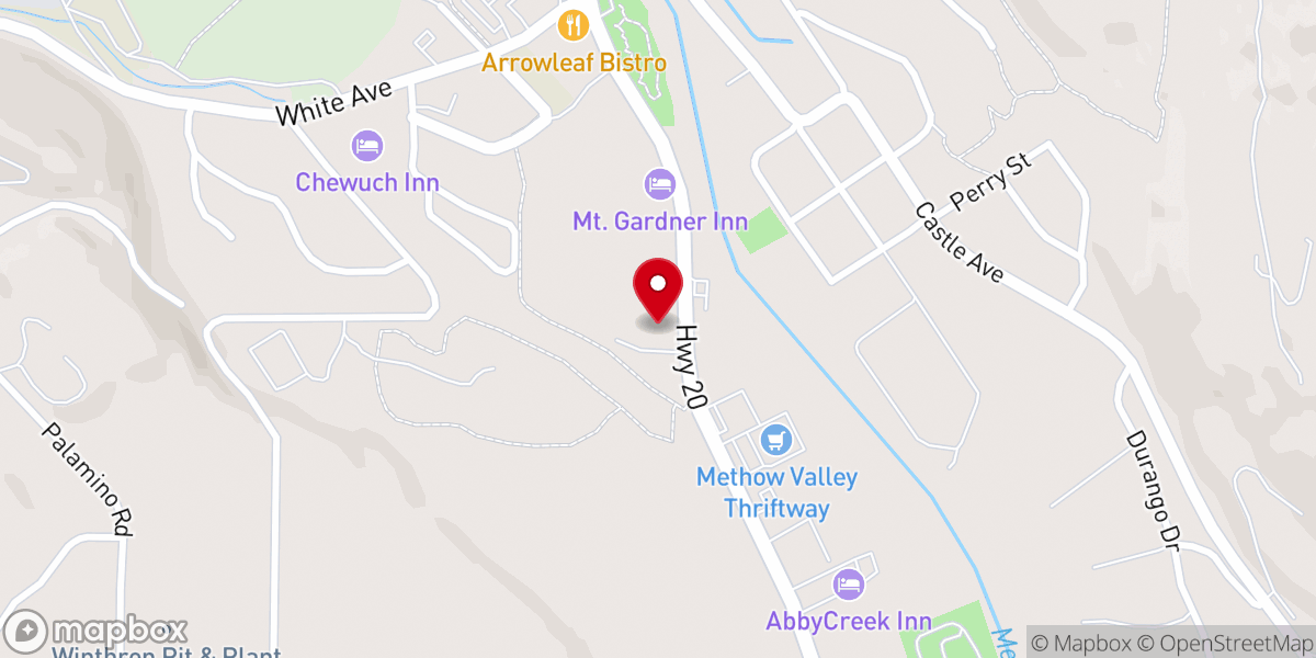 Map showing location of Friendship Alliance Church