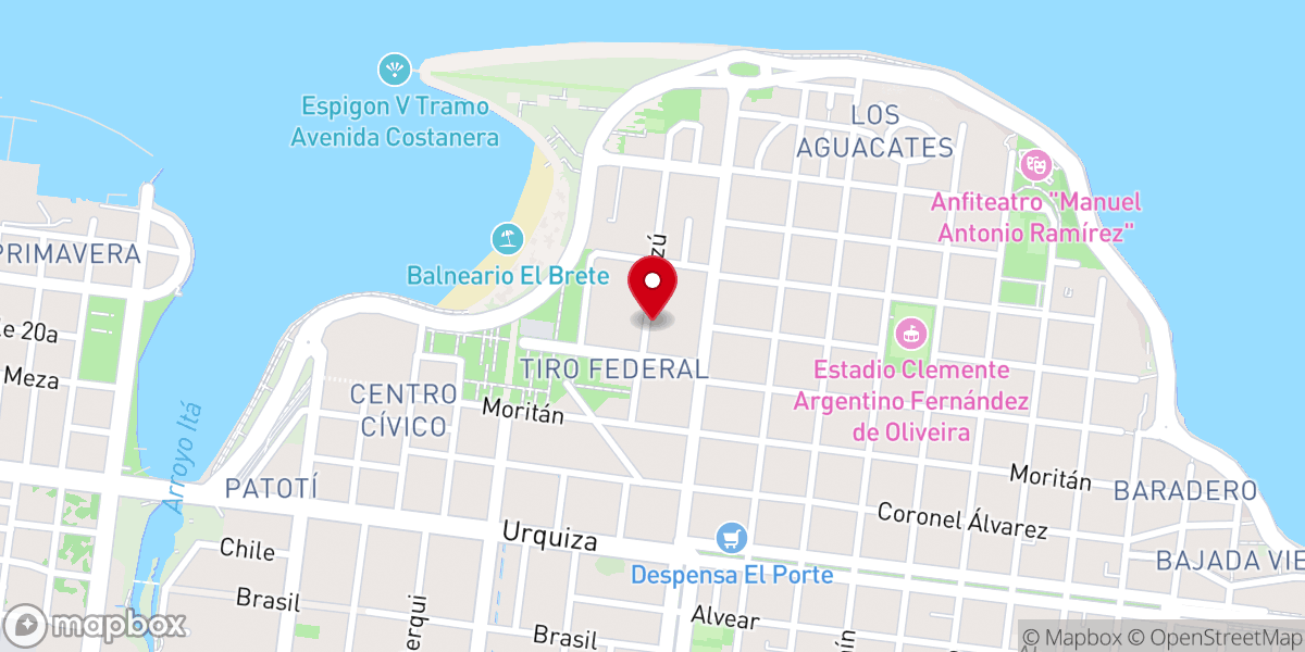 Map showing location of Parroquia San Rafael