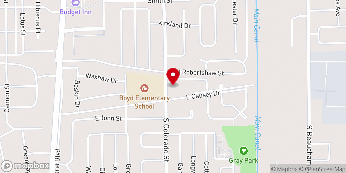 Map showing location of Grace United Methodist Church