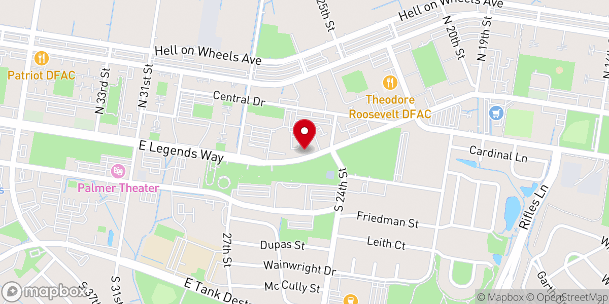 Map showing location of 25th Street Chapel