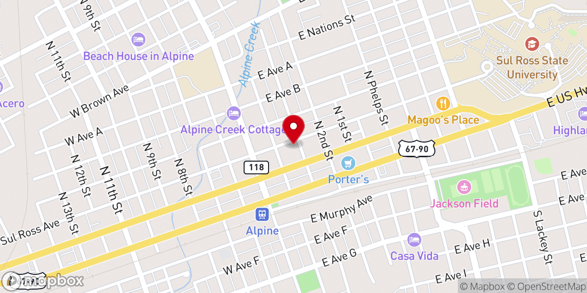 Map showing location of First United Methodist Church