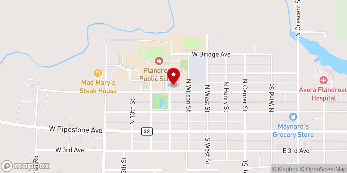 Map showing location of Redeemer Lutheran Church