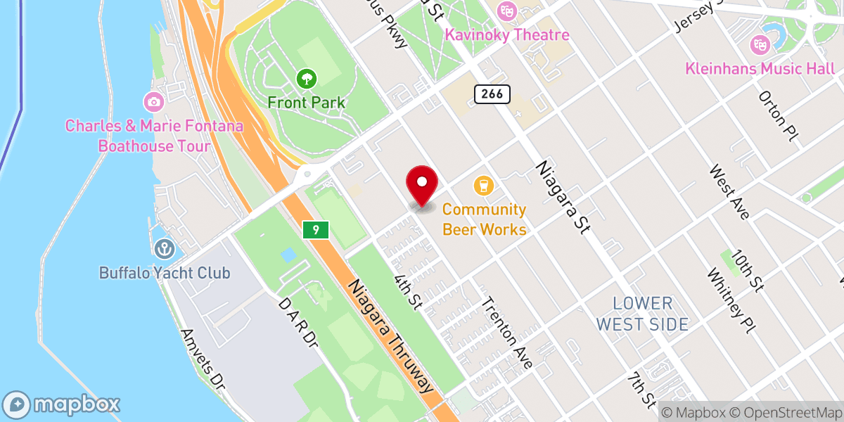 Map showing location of Bethel Christian Church