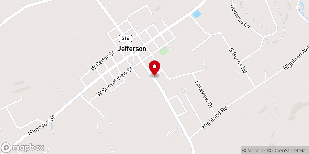 Map showing location of Christ United Church of Christ