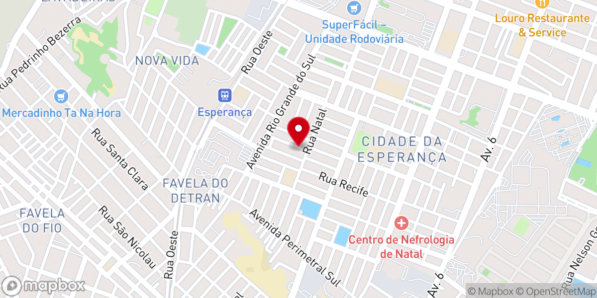 Map showing location of IPDA - Igreja Pentecostal Deus é Amor - Cidade da Esperança