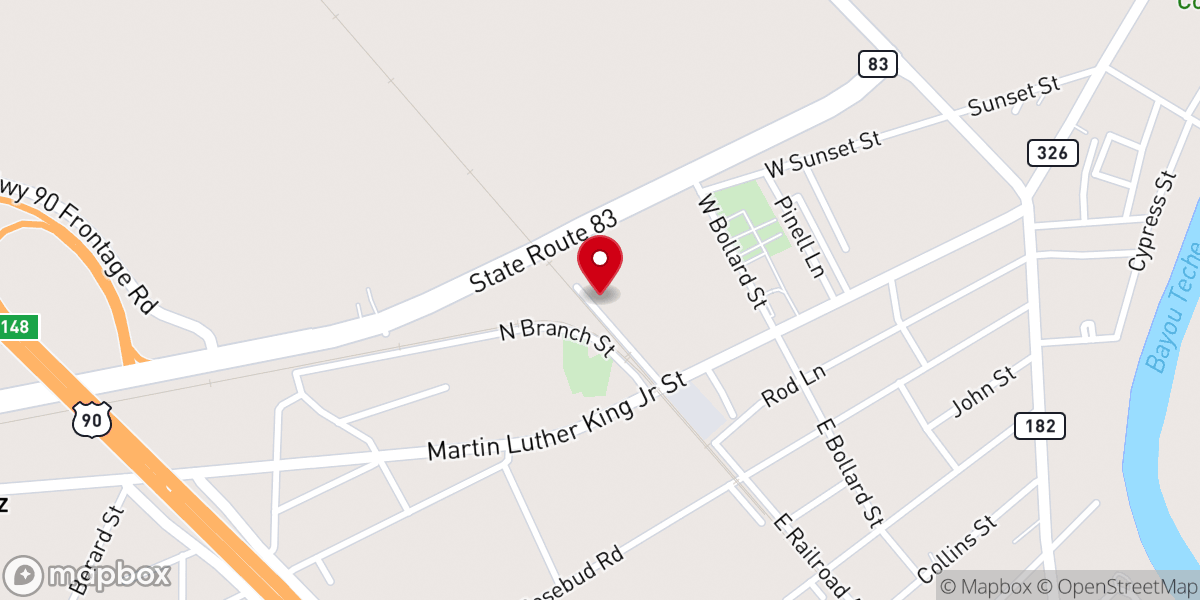 Map showing location of Hines Memorial Temple Church
