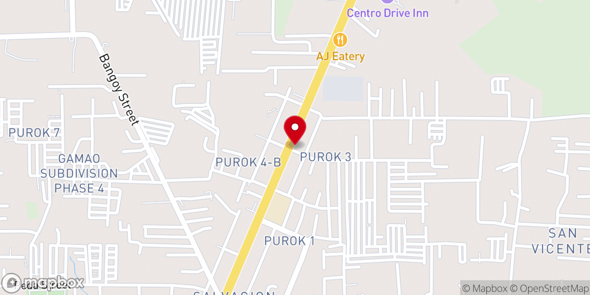 Map showing location of United Pentecostal Church of Panabo
