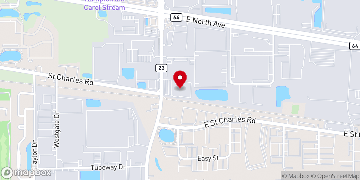 Map showing location of World Relief Chicagoland / Dupage Office