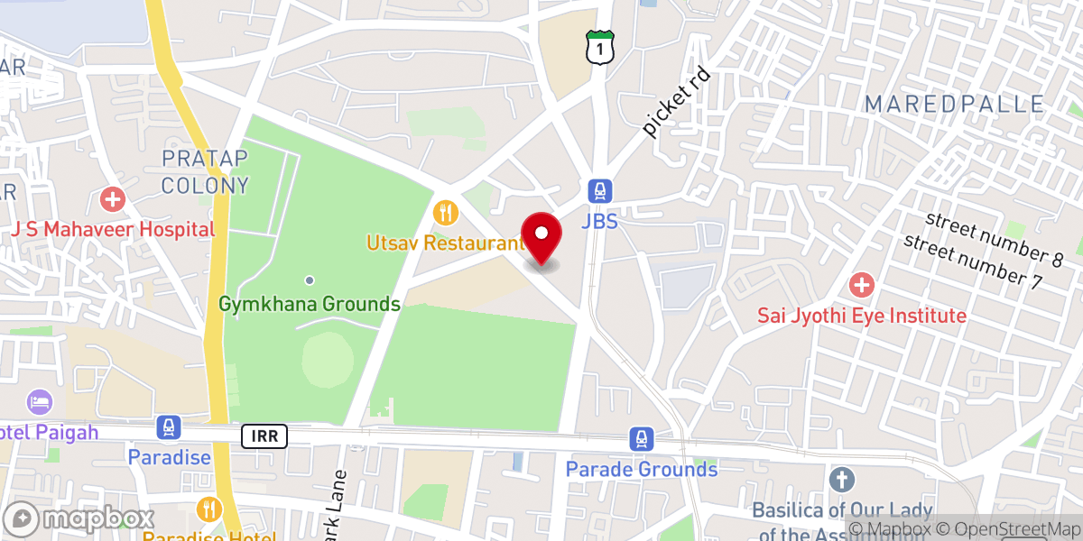 Map showing location of Hope Unlimited Church, Secunderabad