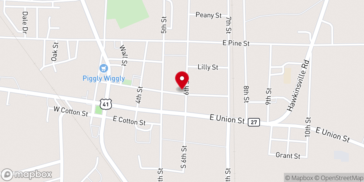 Map showing location of Vienna Methodist Church