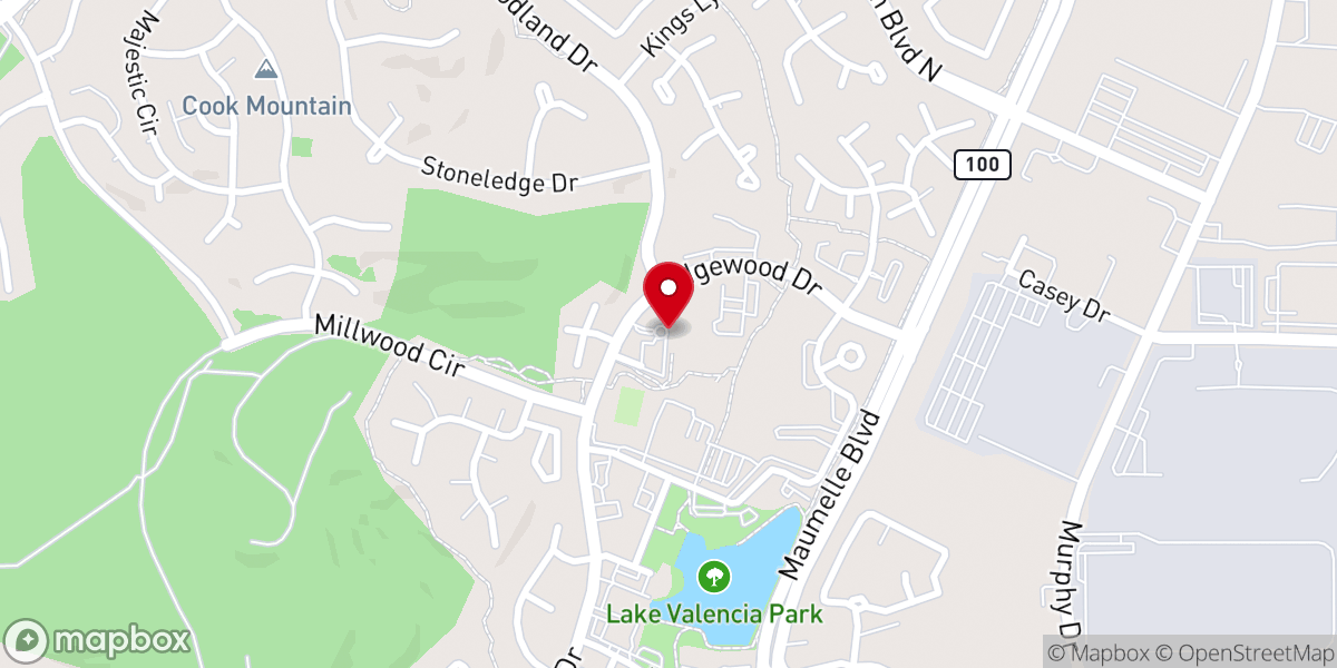 Map showing location of Maumelle Community Center