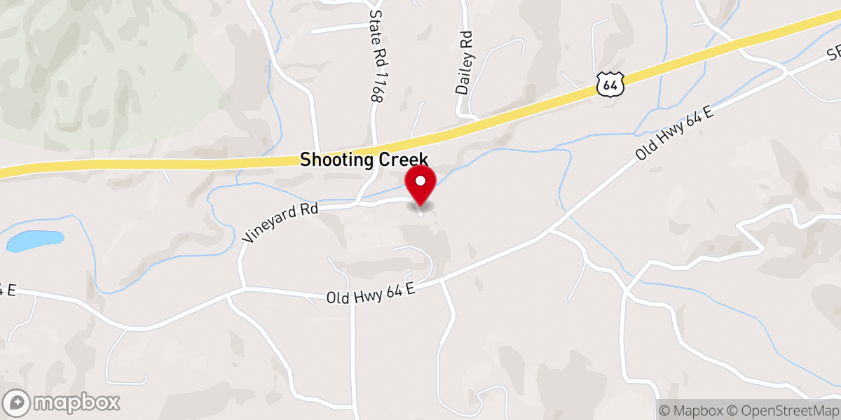 Map showing location of Mission Hill Baptist Church