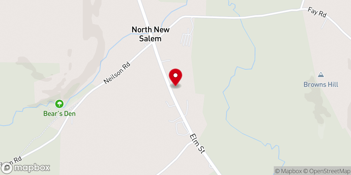 Map showing location of North Congregational Church