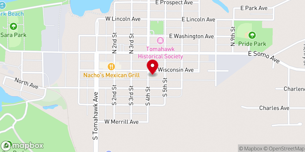 Map showing location of St Paul's Lutheran Church - LCMS