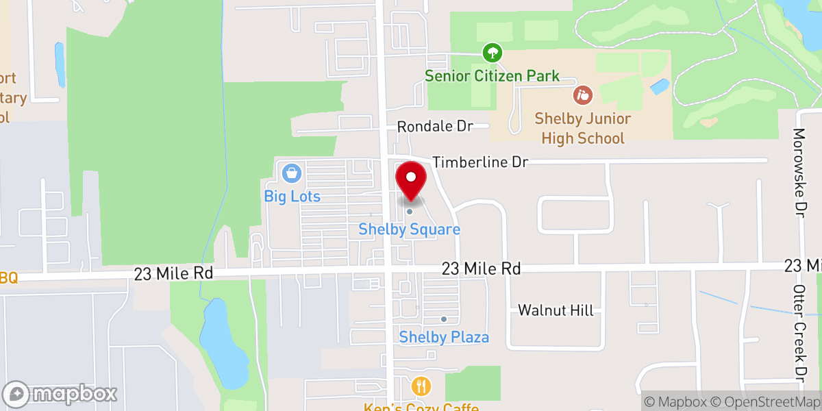 Map showing location of Outpost Bible Church