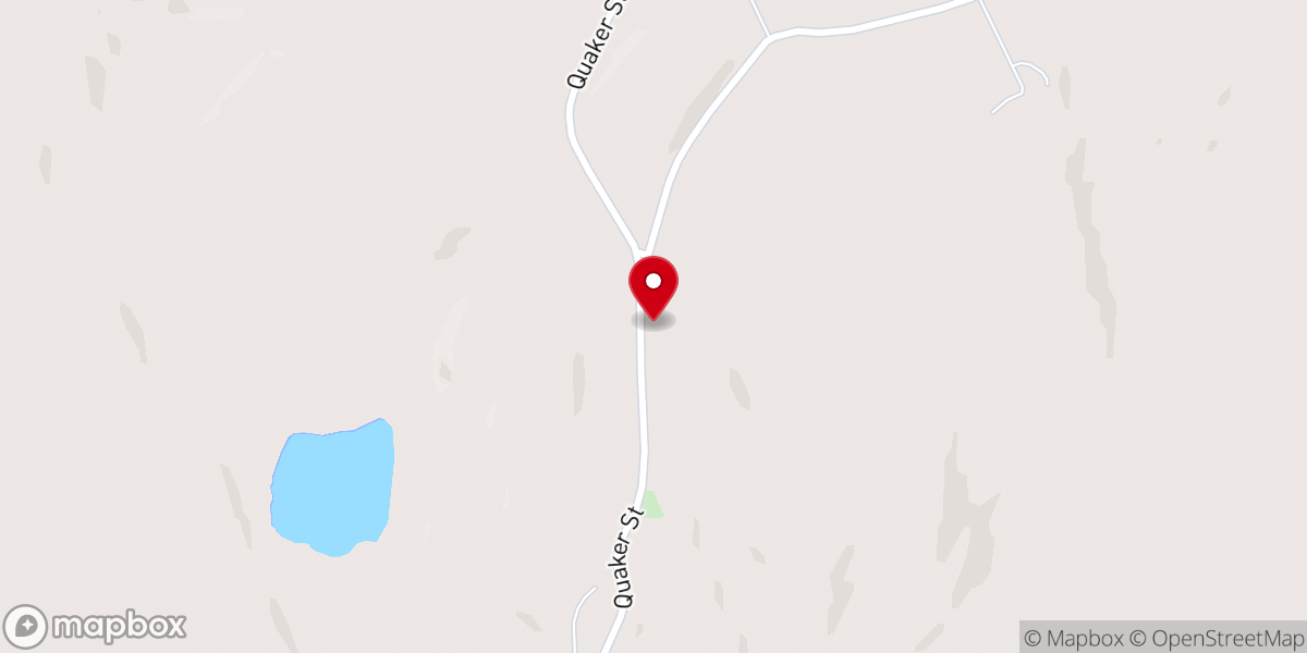Map showing location of Quaker Meeting House