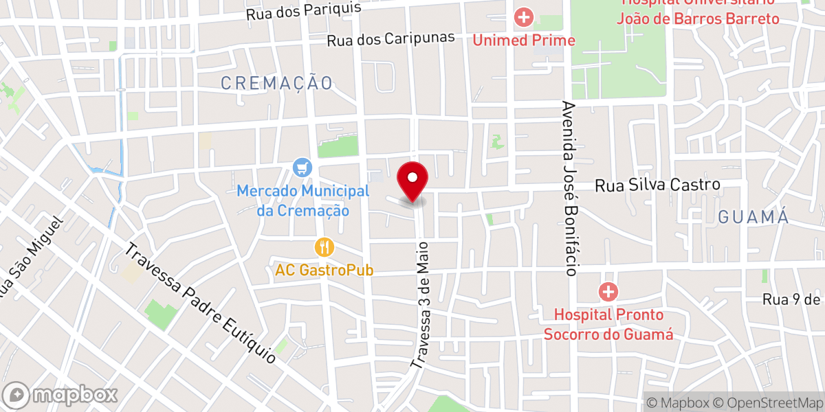 Map showing location of Assembleia De Deus Do Brasil