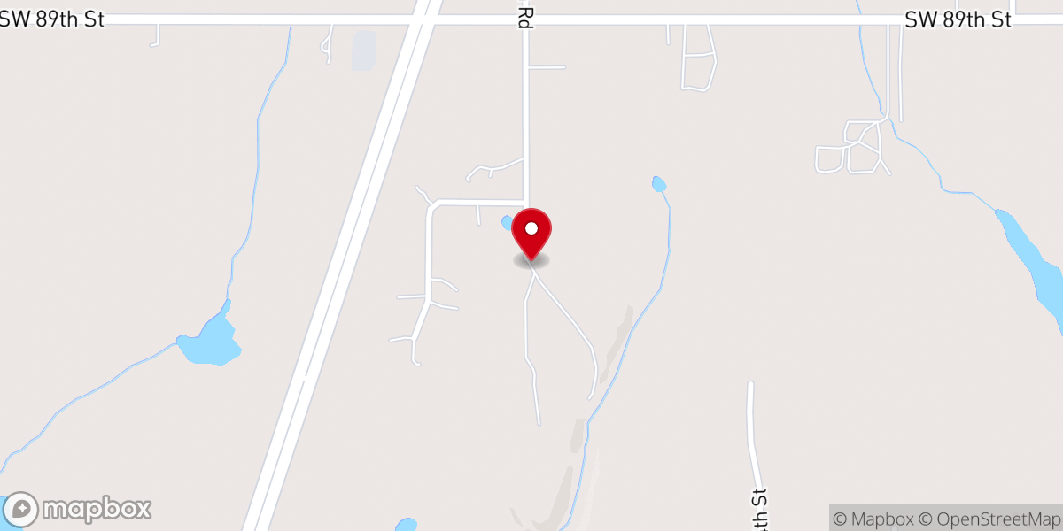 Map showing location of United Pentecostal Church Camp