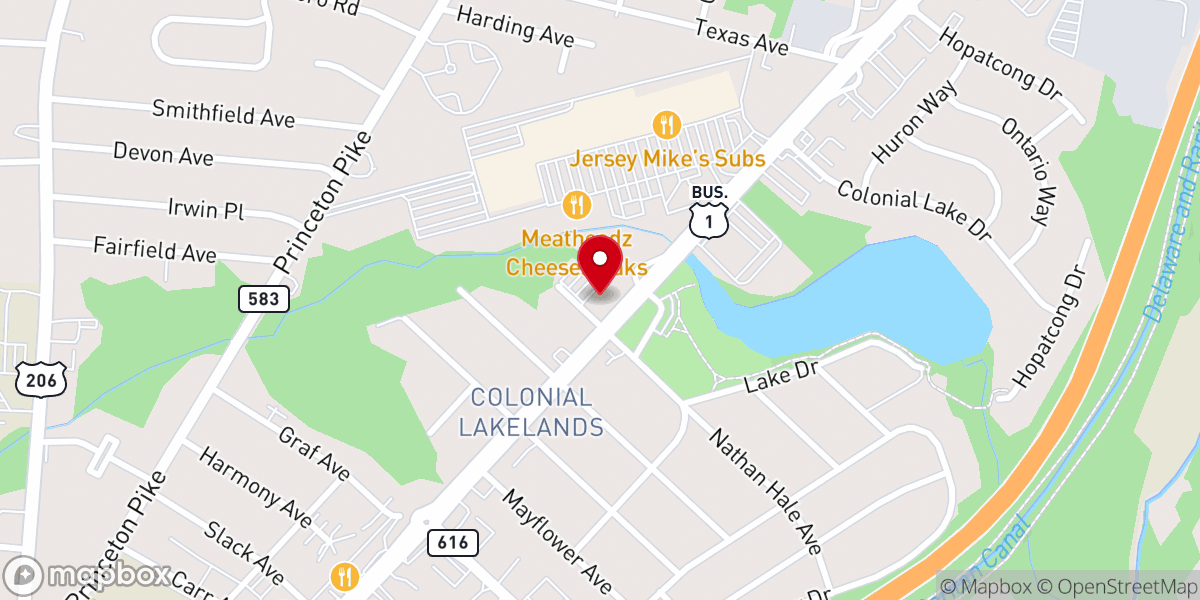 Map showing location of New Jersey Youth Pastors Network
