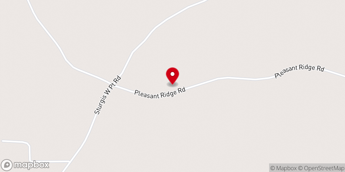 Map showing location of Sturgis Church of Christ