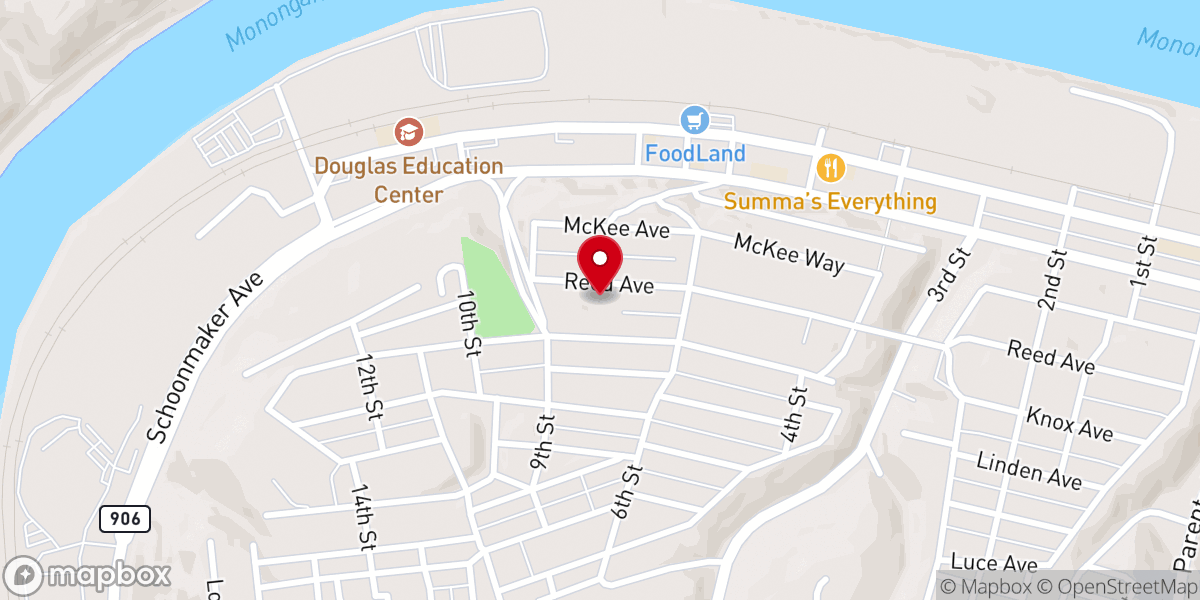 Map showing location of Gate of Heaven Church of God
