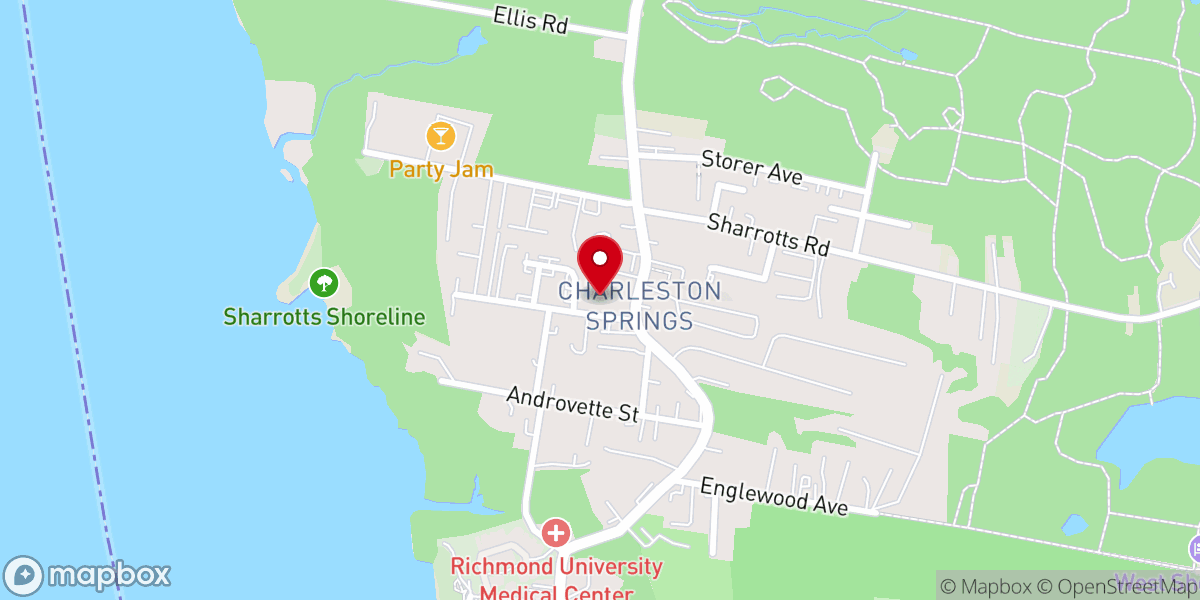 Map showing location of Free Magyar Reformed Church