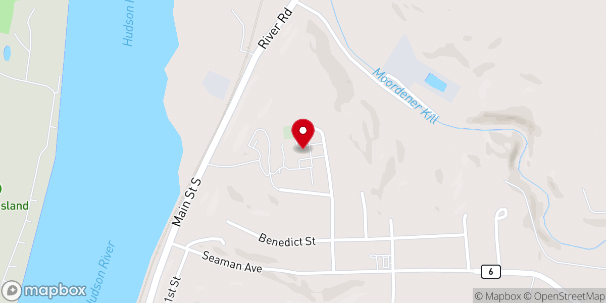 Map showing location of The Anchor Food Pantry