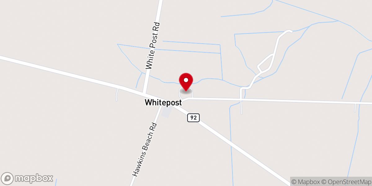 Map showing location of Athens Chapel Church of Christ