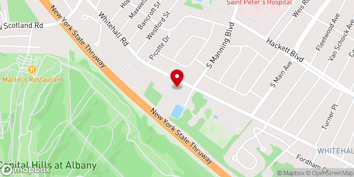 Map showing location of Congregation Beth Abraham-Jacob