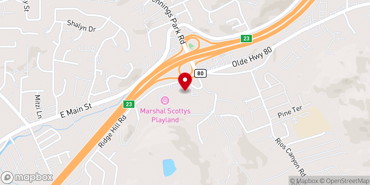 Map showing location of Faith Mountain Pentecostal Church