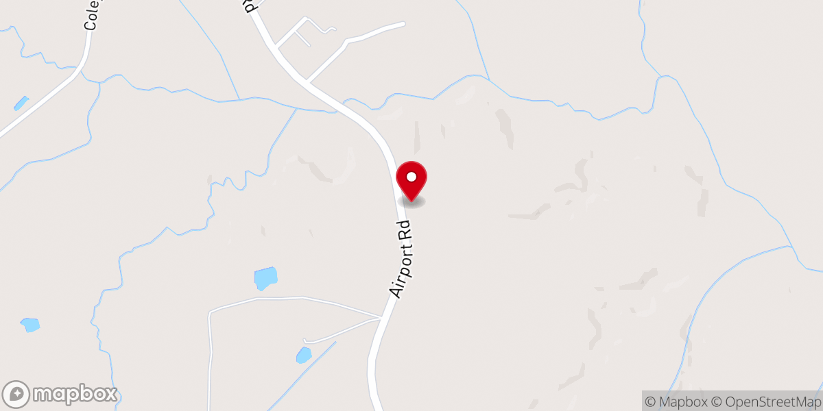 Map showing location of Mount Calvary Church
