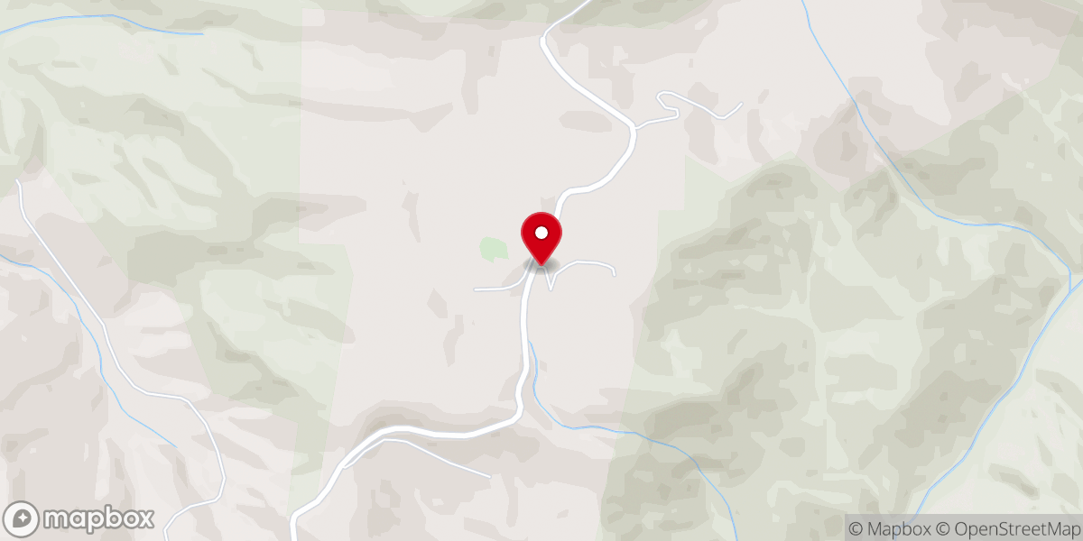 Map showing location of Wolf Mountain Church