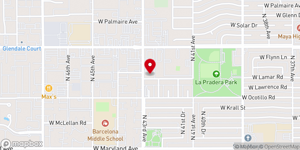 Map showing location of Seventh Day Adventist Church