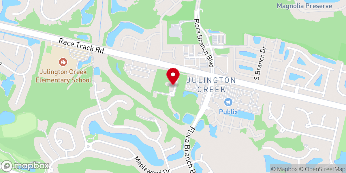 Map showing location of River of Life United Methodist