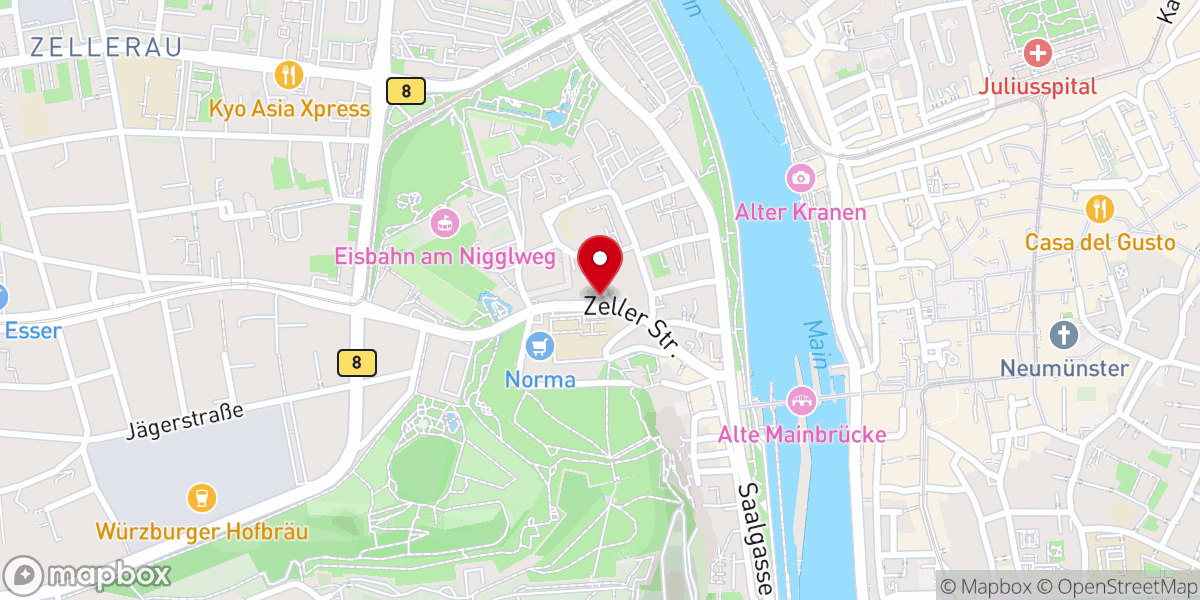 Map showing location of Deutschhauskirche