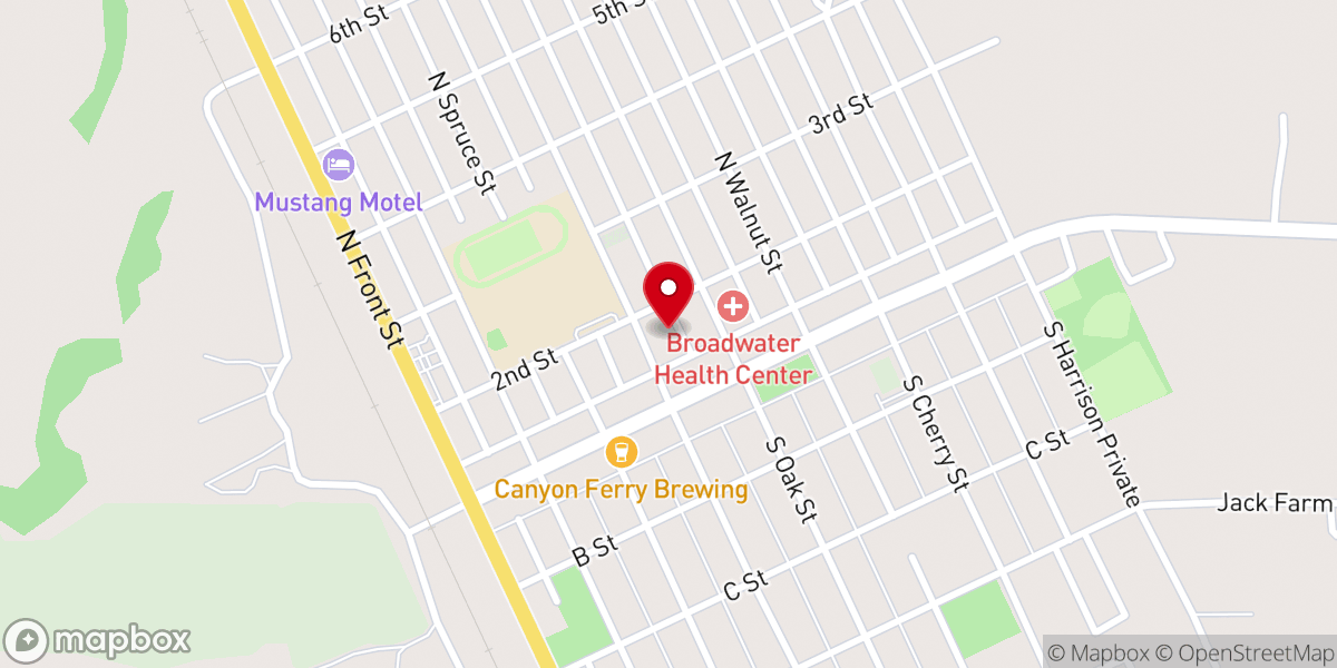 Map showing location of Townsend First Baptist Church