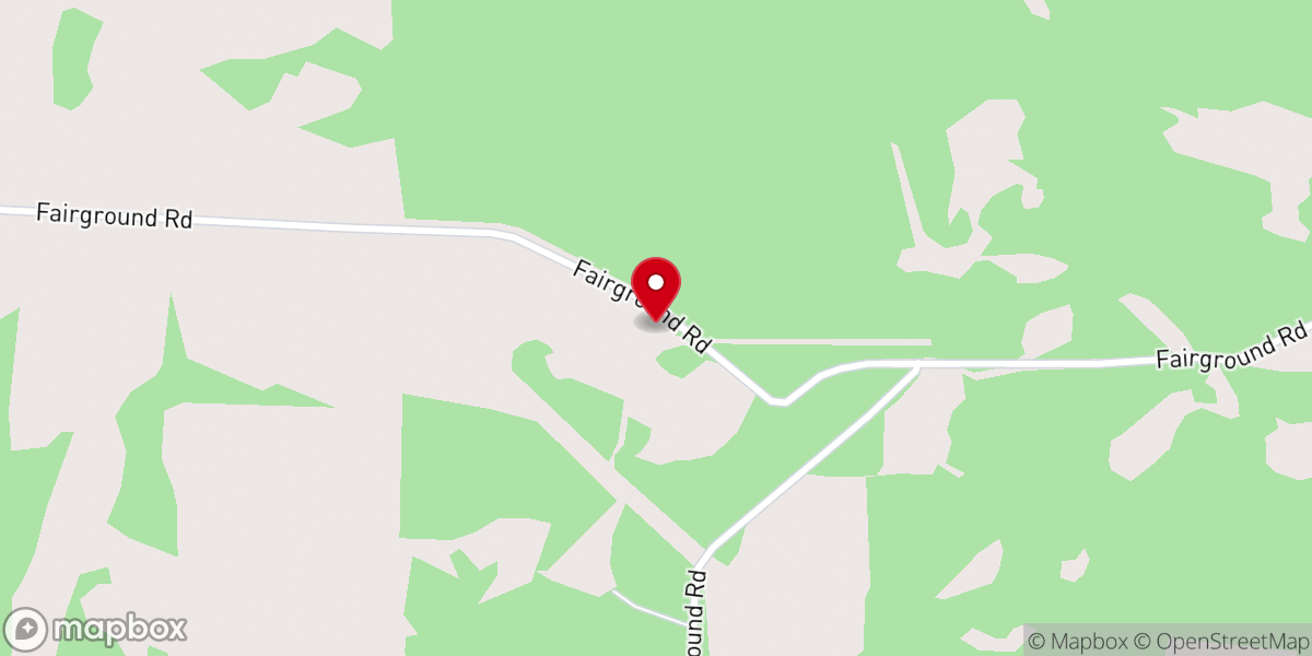 Map showing location of Corinth United Methodist Church