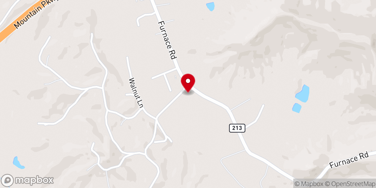 Map showing location of Faith freewill Baptist church