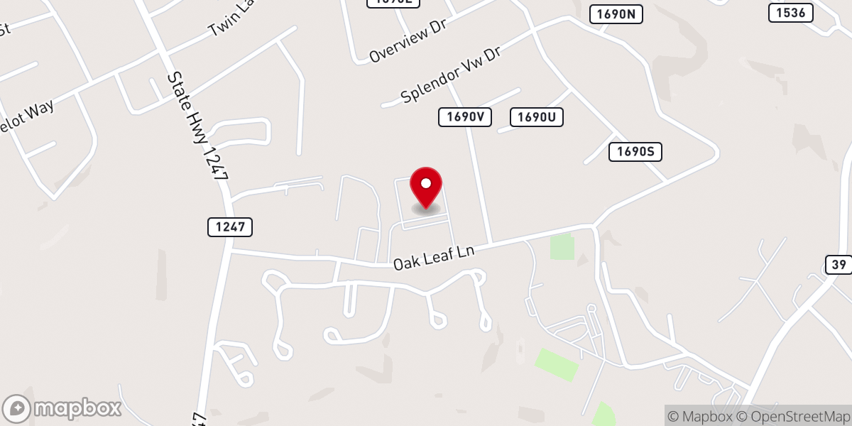 Map showing location of Grace Hill Church