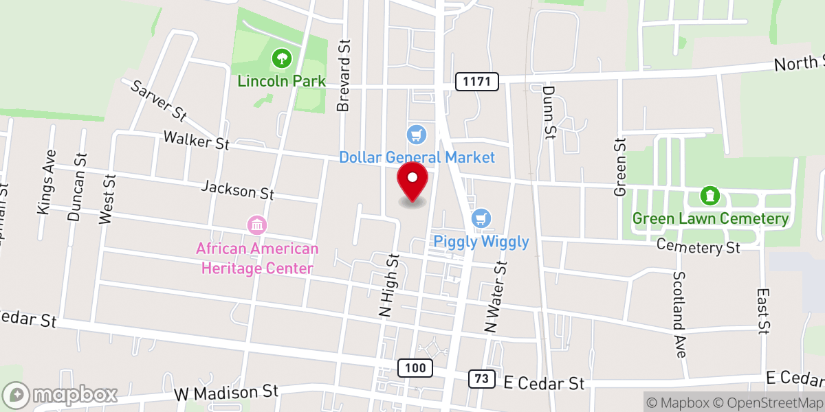 Map showing location of Harvesters Warehouse Pentecostal Church