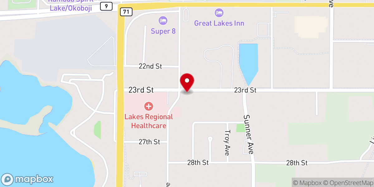 Map showing location of St. Albans Episcopal Church