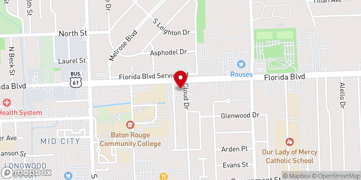 Map showing location of Belfair Church