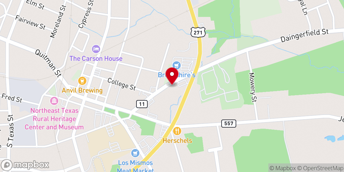 Map showing location of Harmony Pittsburg Baptist Association